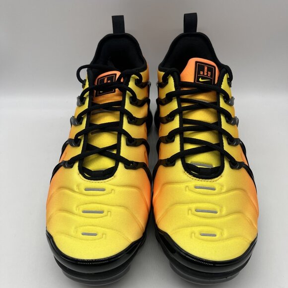 Nike Air VaporMax Plus \'Sunset\' Sneaker Yellow Black Men\'s 10.5 924453-006 main image 5